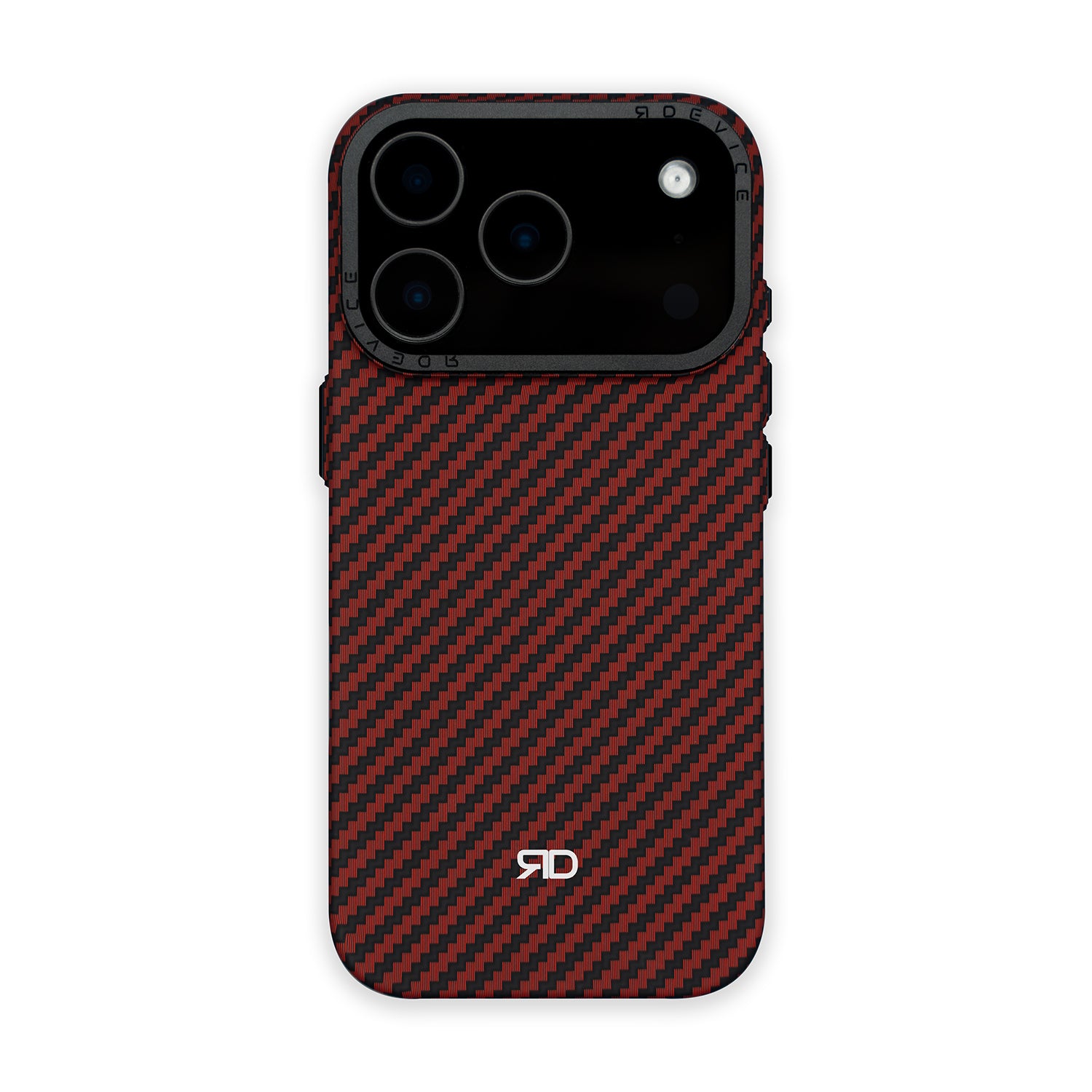 Coque RD En Fibre De Carbone V3 (Rouge)