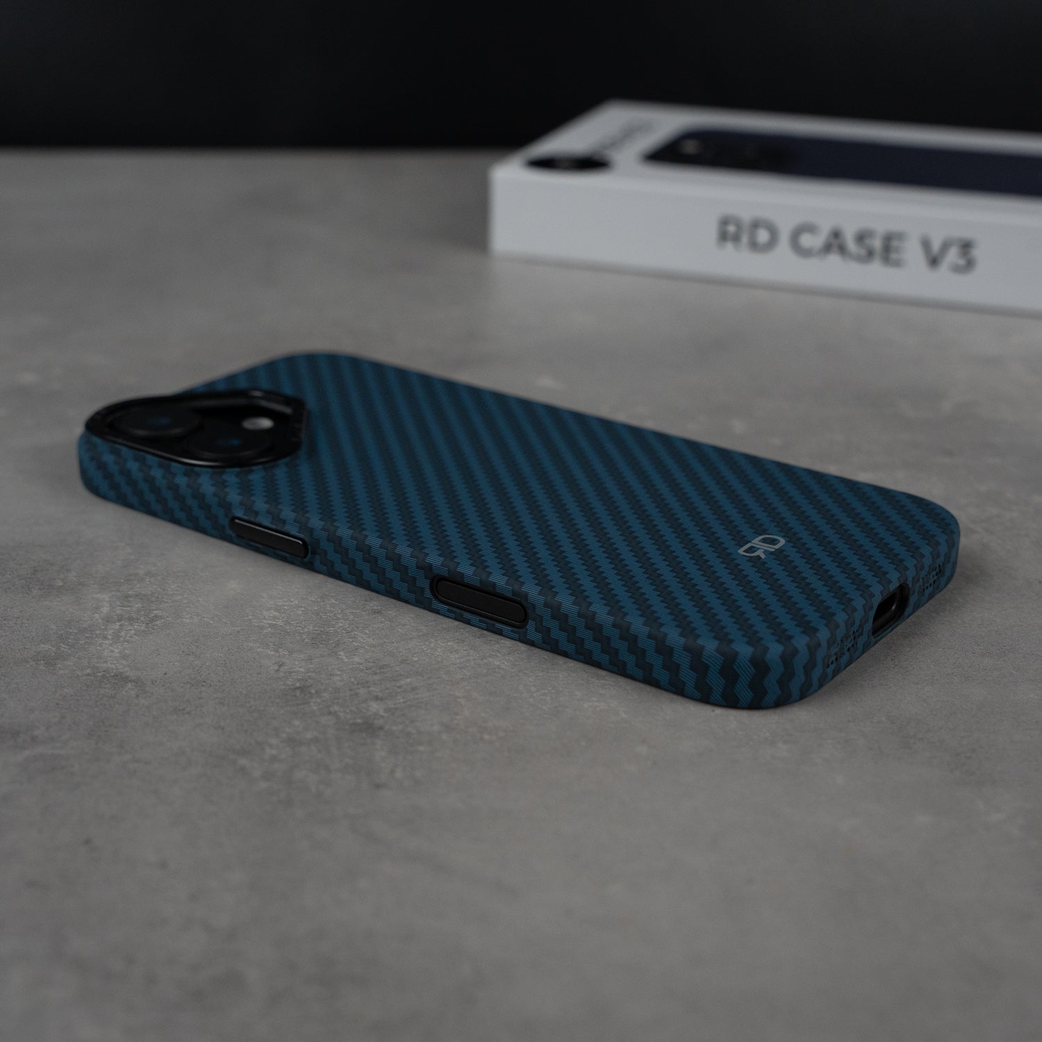 Coque RD En Fibre De Carbone V3 (Bleue)