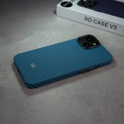 Coque RD En Fibre De Carbone V3 (Bleue)
