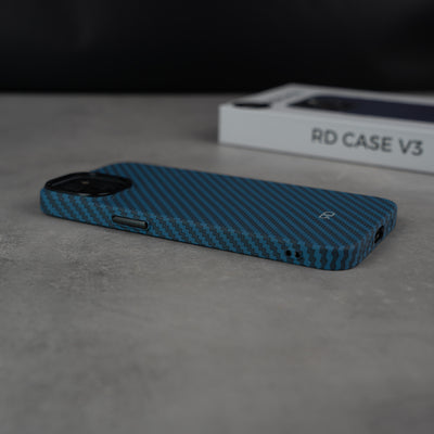 Coque RD En Fibre De Carbone V3 (Bleue)