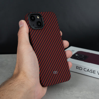 Coque RD En Fibre De Carbone V3 (Rouge)