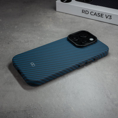Coque RD En Fibre De Carbone V3 (Bleue)